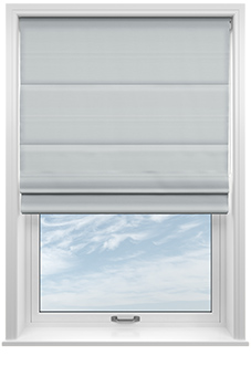 Saltaire, Castle Grey - Twist&Fit Roman Blind
